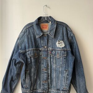 Levi's Distressed Blue Denim Jacket
